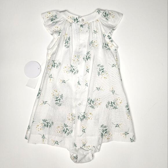 Edgehill Collection White & Green Floral Summer Dress Size 18 Months NWT - Picture 6 of 6